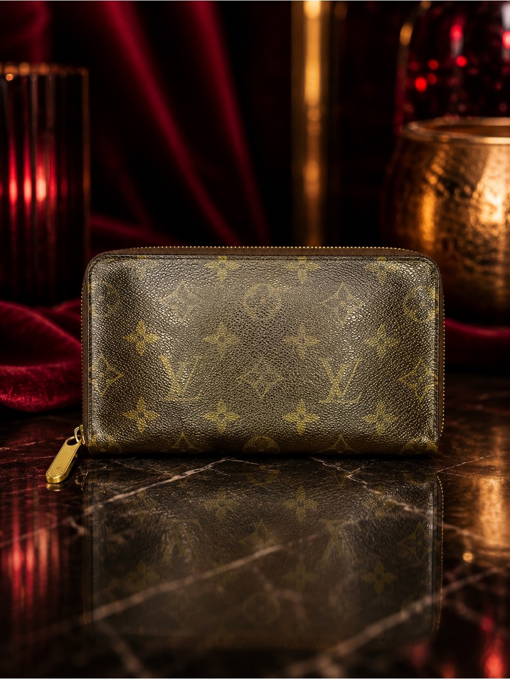 Louis Vuitton Monogram Large Travel Wallet | LV Passport Wallet | Vintage